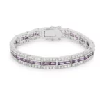 Balboa Purple Cubic Zirconia Bracelet