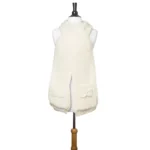 Off White Mona Knit Bow Pocket Scarf