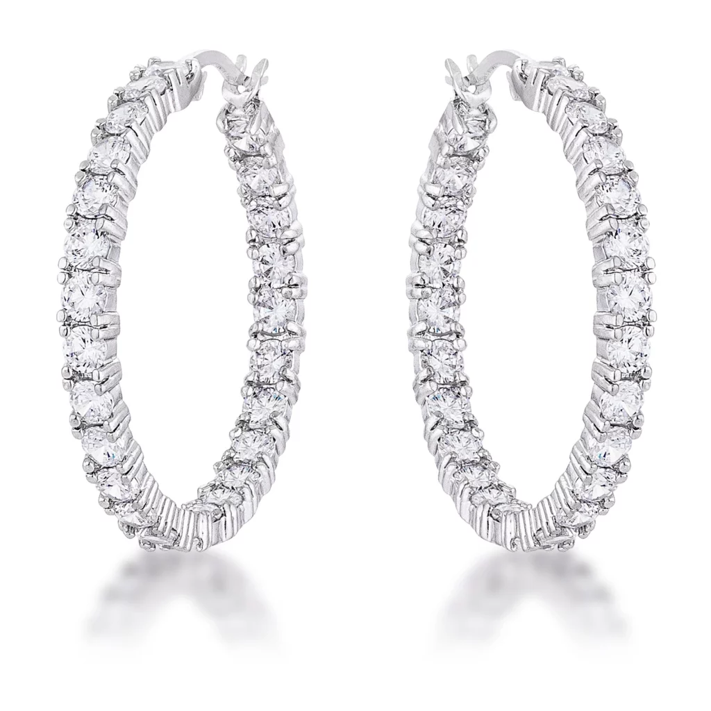 Eternity Hoop Earrings