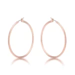 45mm Rose Gold Plated Hoop Earrings