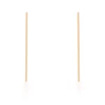 Carolee Gold Stainless Steel Line Drop Earrings