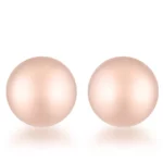 Julia Rose Gold Sphere Stud Earrings