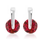 Red CZ Elegance Earrings