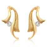Solitaire Winged Earrings