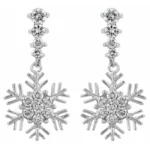 Snowflake Drop Earrings