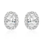 Clear Stone Estate Earrings