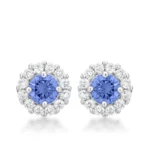 Bella Bridal Earrings in Light Purple