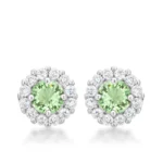 Bella Bridal Earrings in Peridot