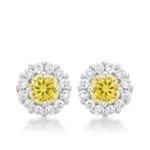 Bella Bridal Earrings in Yellow