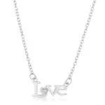 Love Script Necklace
