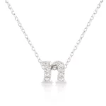 Micro-Pave Initial N Pendant