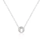 Micro-Pave Initial O Pendant