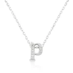 Micro-Pave Initial P Pendant