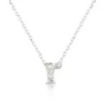 Micro-Pave Initial R Pendant