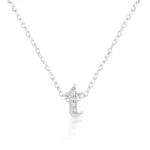Micro-Pave Initial T Pendant