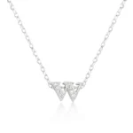 Micro-Pave Initial W Pendant
