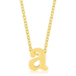 Golden Initial A Pendant