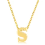 Golden Initial S Pendant