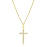 Simple Golden Cross Pendant