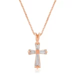 Rose Gold Plated Cross Necklace
