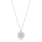 Bella Bridal Pendant in Clear