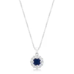 Bella Bridal Pendant in Blue