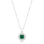 Bella Bridal Pendant in Green