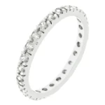 Clear Cubic Zirconia Eternity Ring