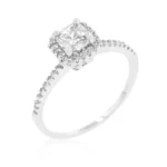 Princess Cut Halo Engagement Ring