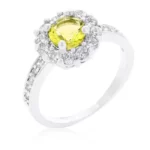 Bella Birthstone Engagement Ring in Yellow